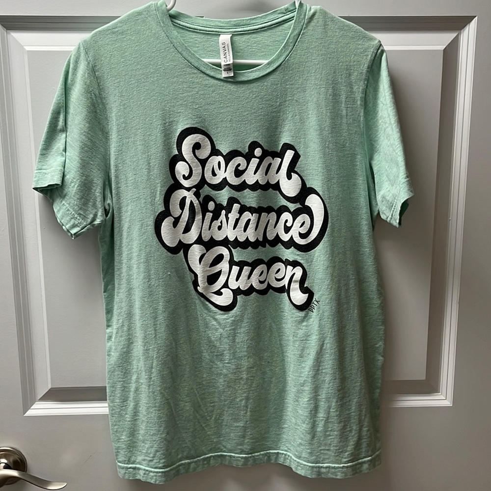 Social Distance Queen Bella Canvas Graphic Tee